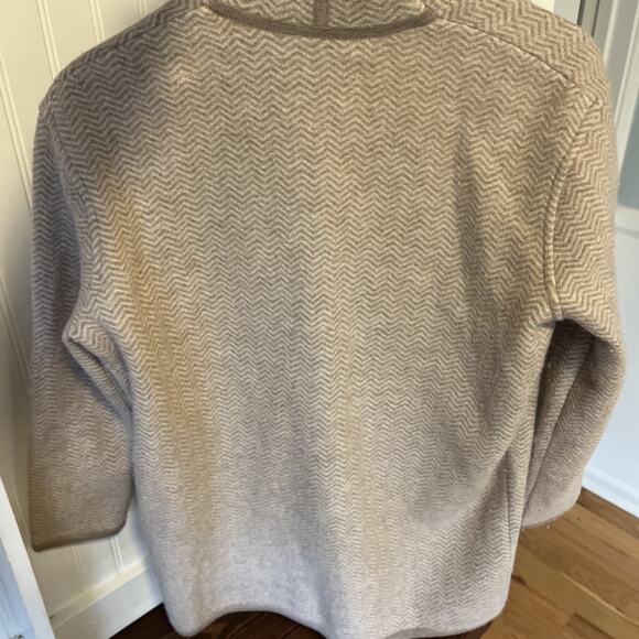 Madewell Herringbone Mattson Sweater Wool Coat Heather Stone Sz XS Oversized NWT - Picture 6 of 8